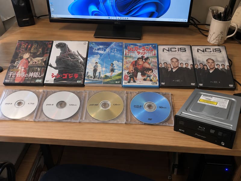 DVDリッピングベンチマークで使用したテストDVD