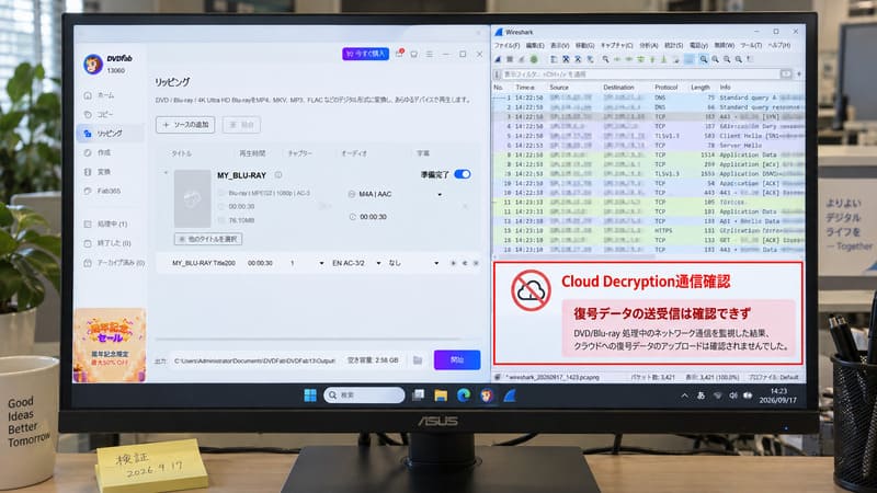 DVDFab Cloud Decryptionの通信検証