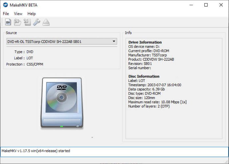 ブルーレイコピーガード解除フリーソフトMakeMKV