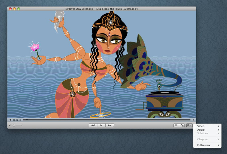 MPlayer OS Xインタフェース