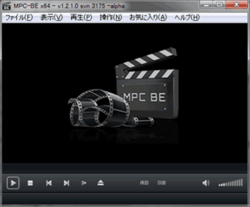 DVD再生ソフトMPC-BE