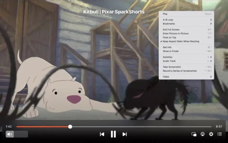 Elmedia Playerインターフェース